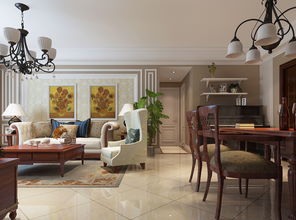 5萬(wàn)預(yù)算打造都會(huì)軒67平米美式一居室，天津房天下家居裝修案例賞析